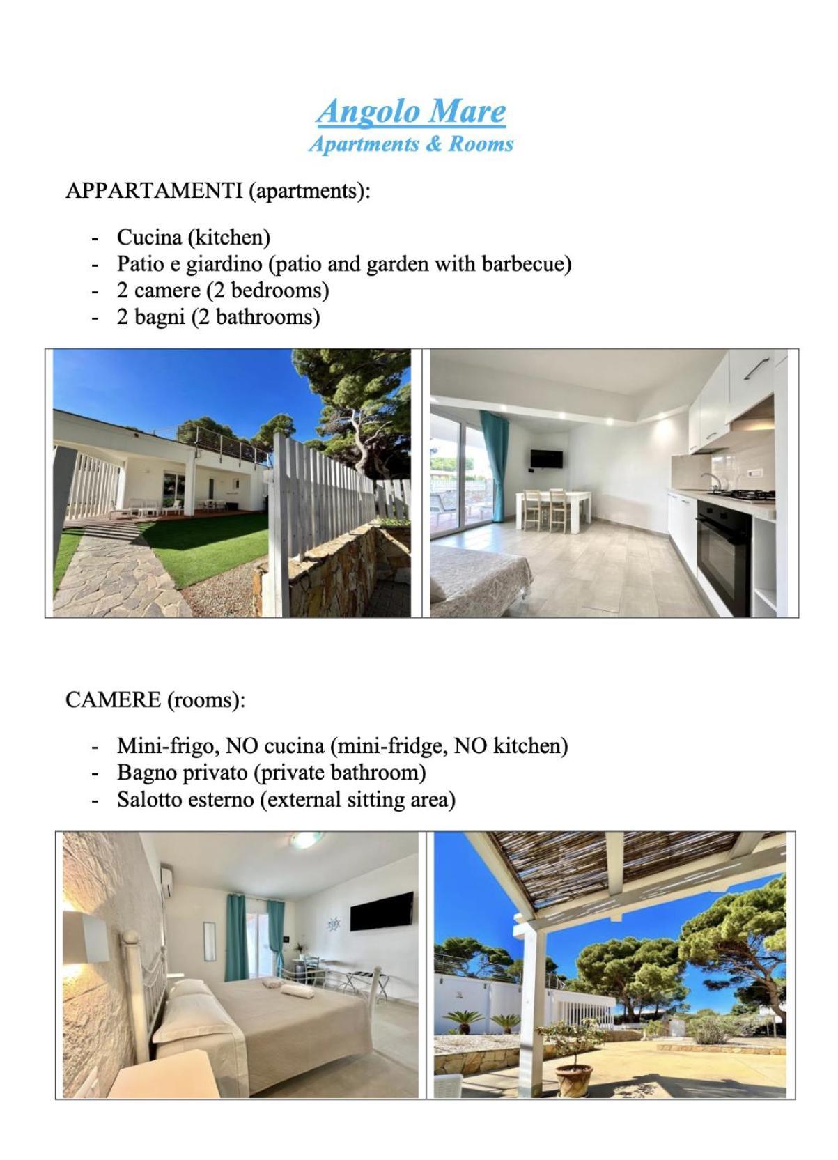 Angolo Mare Apartments & Rooms Porto Pino Exterior foto